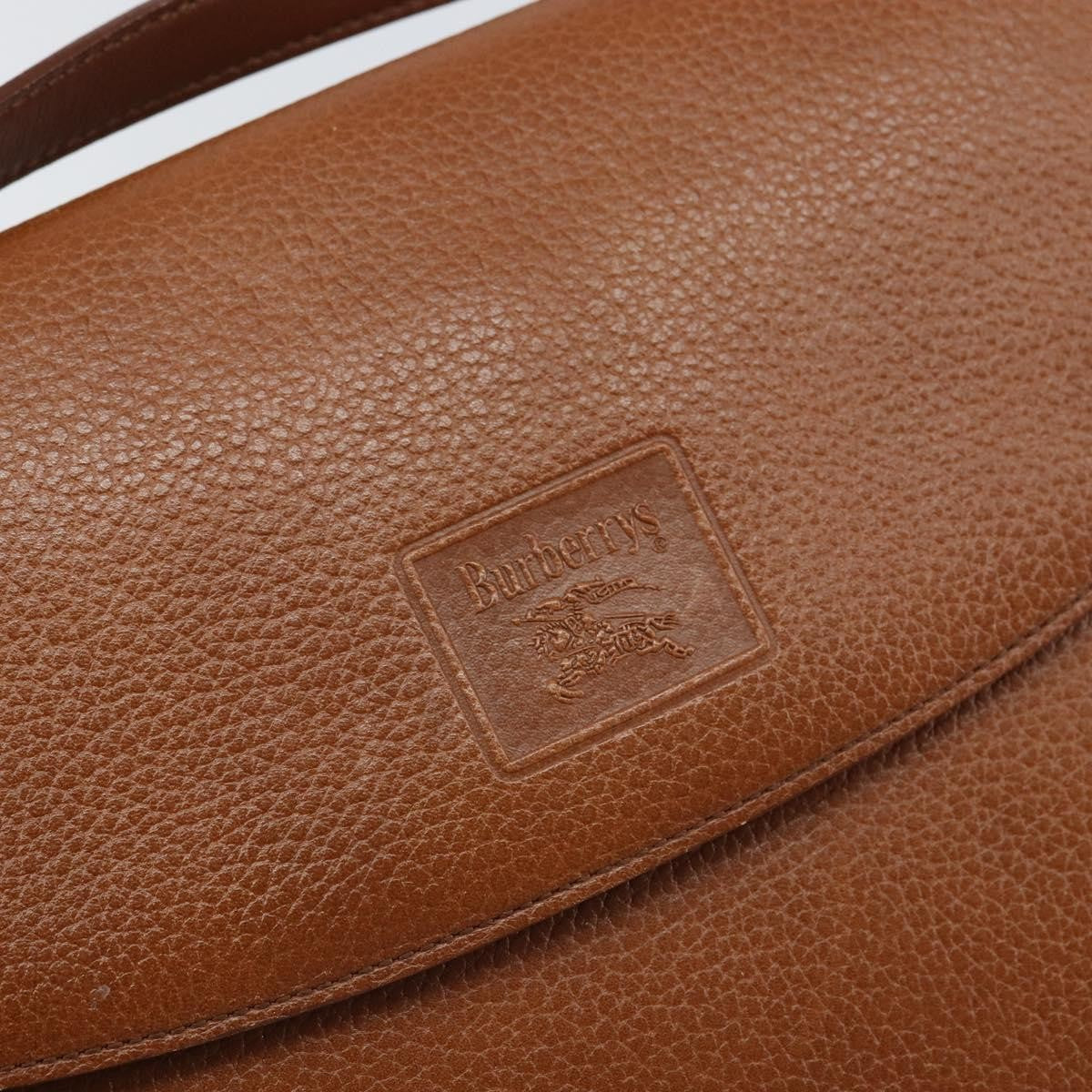 Burberry Vintage Leather Brown Leather Shoulder Bag Bag (Pre-Owned)