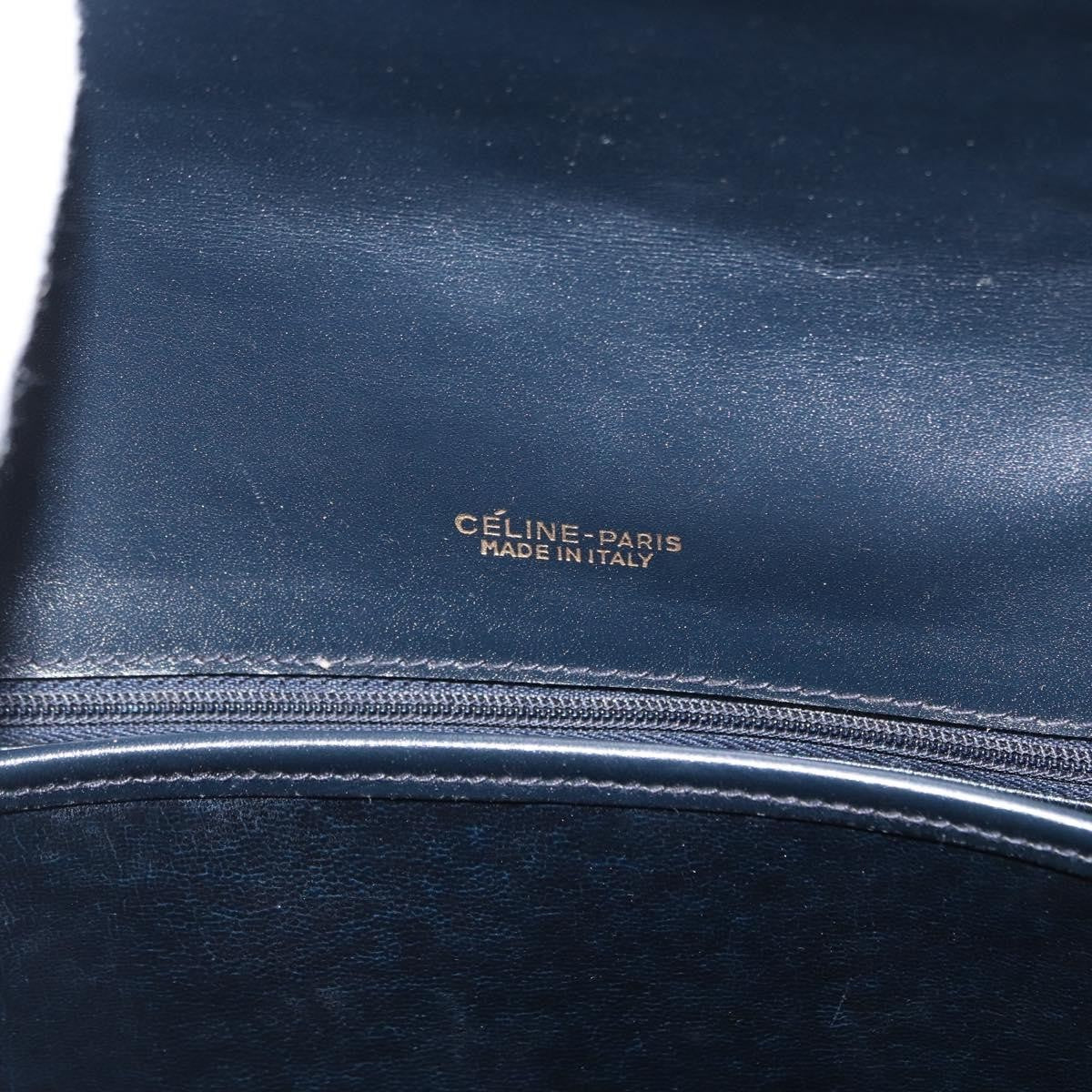 Celine C Sulky Canvas Navy Canvas Shoulder Bag Bag (Pre-Owned)