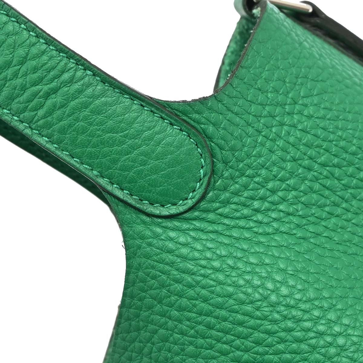 Hermes Picotin Lock Clemence Green Leather Handbag (Pre-Owned)