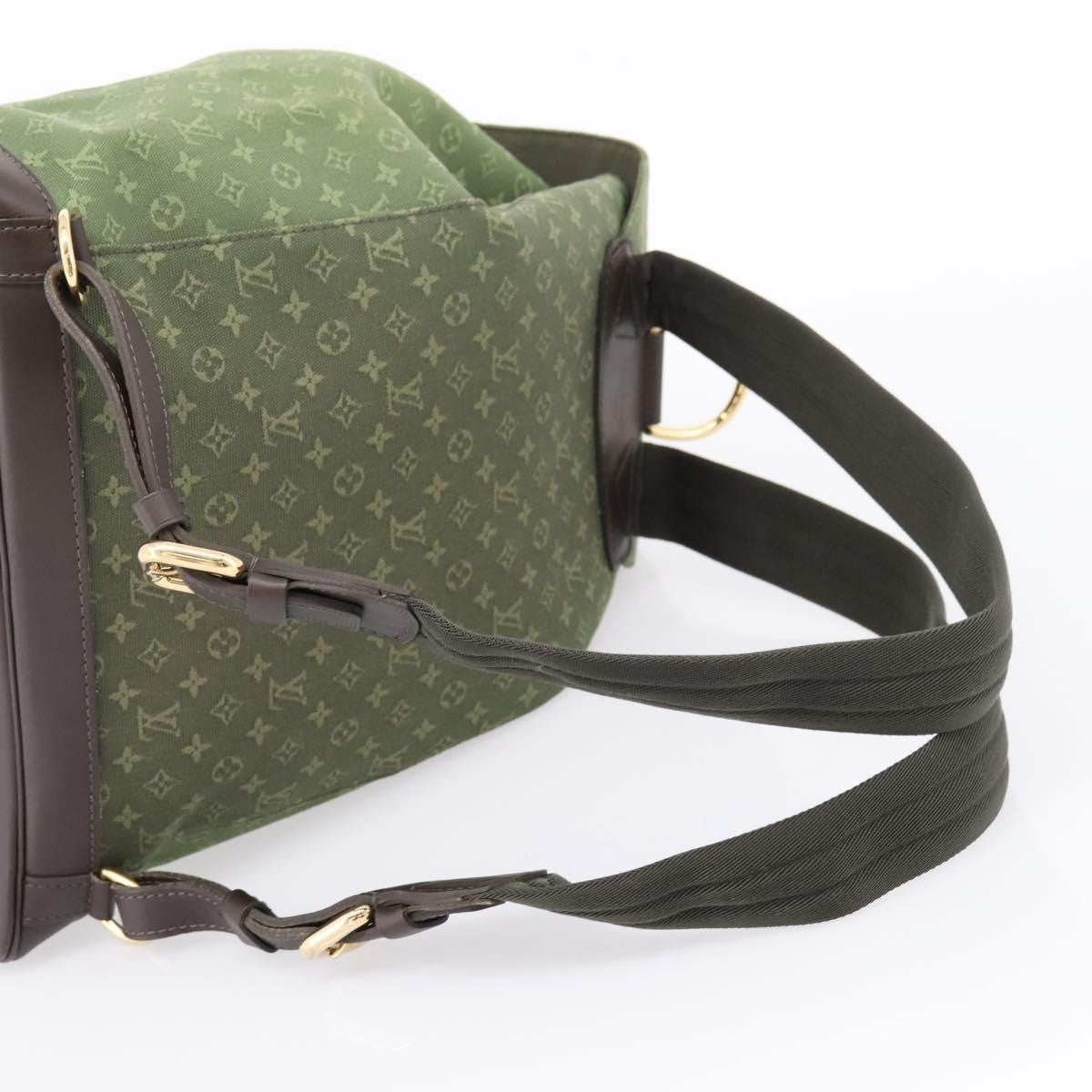 Louis Vuitton Vintage Montsouris Mini Lin Khaki Canvas Backpack Bag (Pre-Owned)