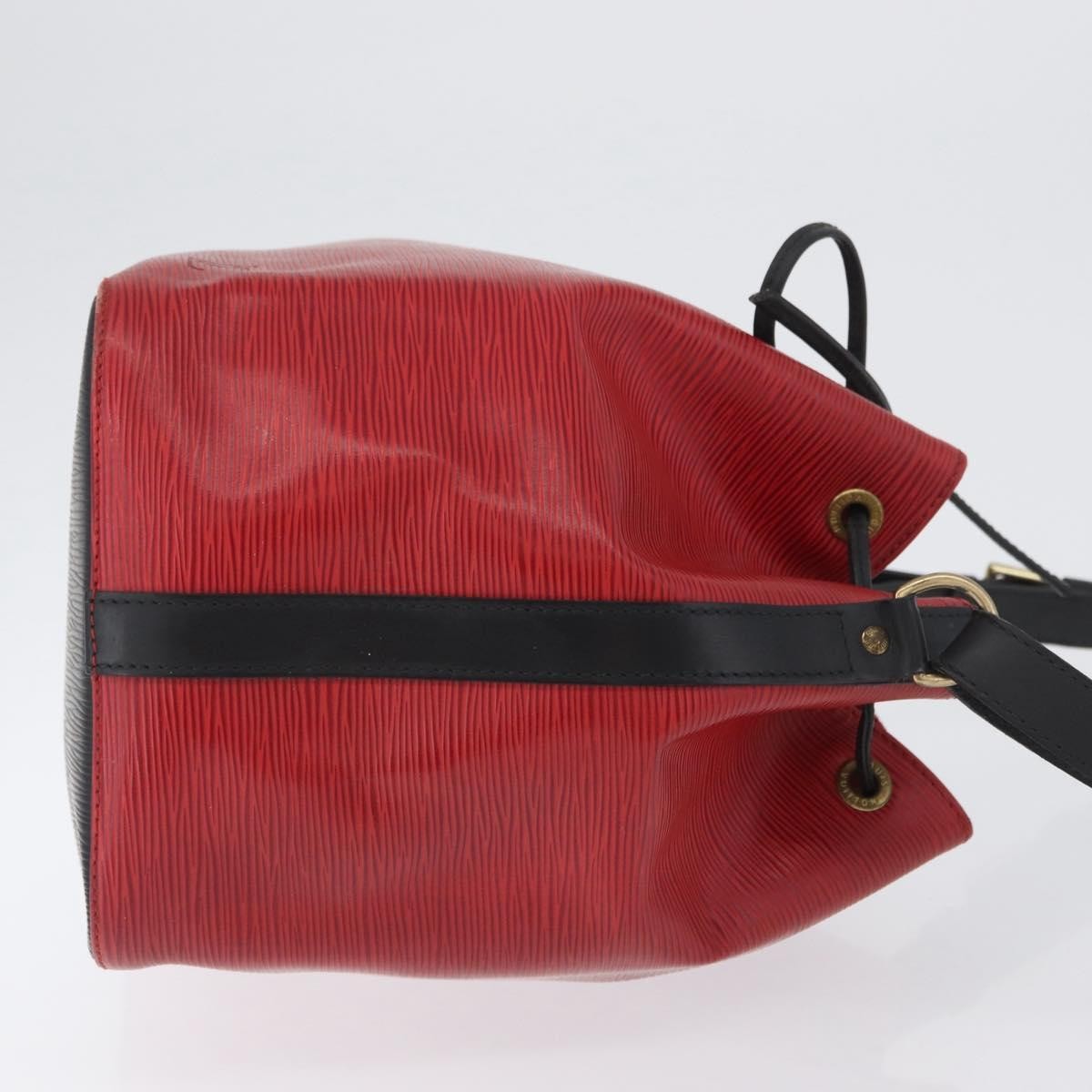 Louis Vuitton Bicolor Petit Noe Epi Leather Red Leather Handbag (Pre-Owned)