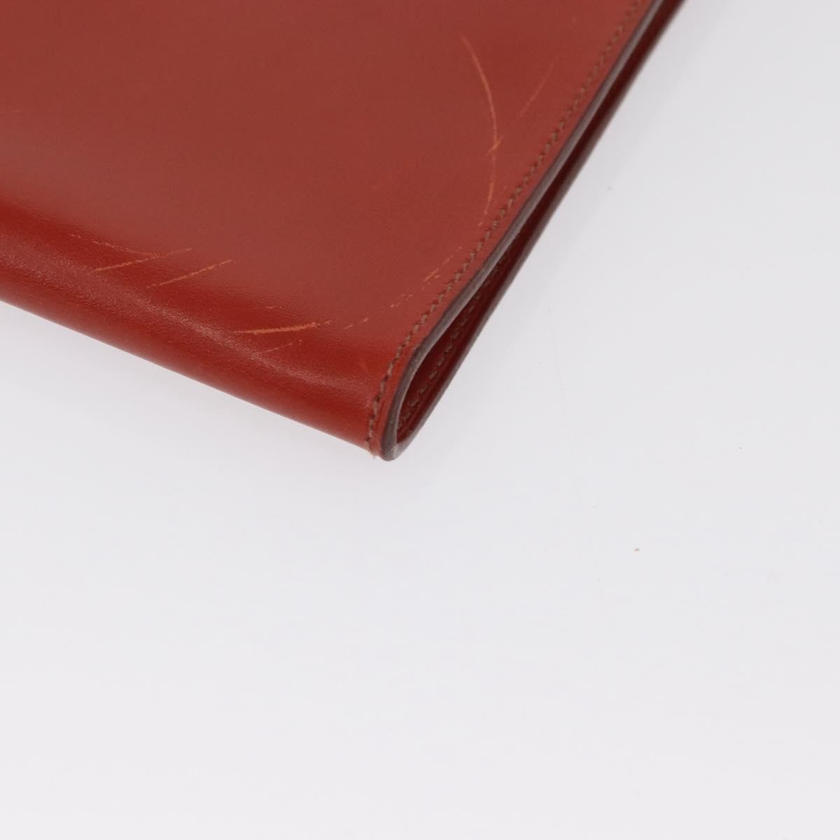 Hermes Onimaitou Leather Red Leather Shoulder Bag Bag (Pre-Owned)