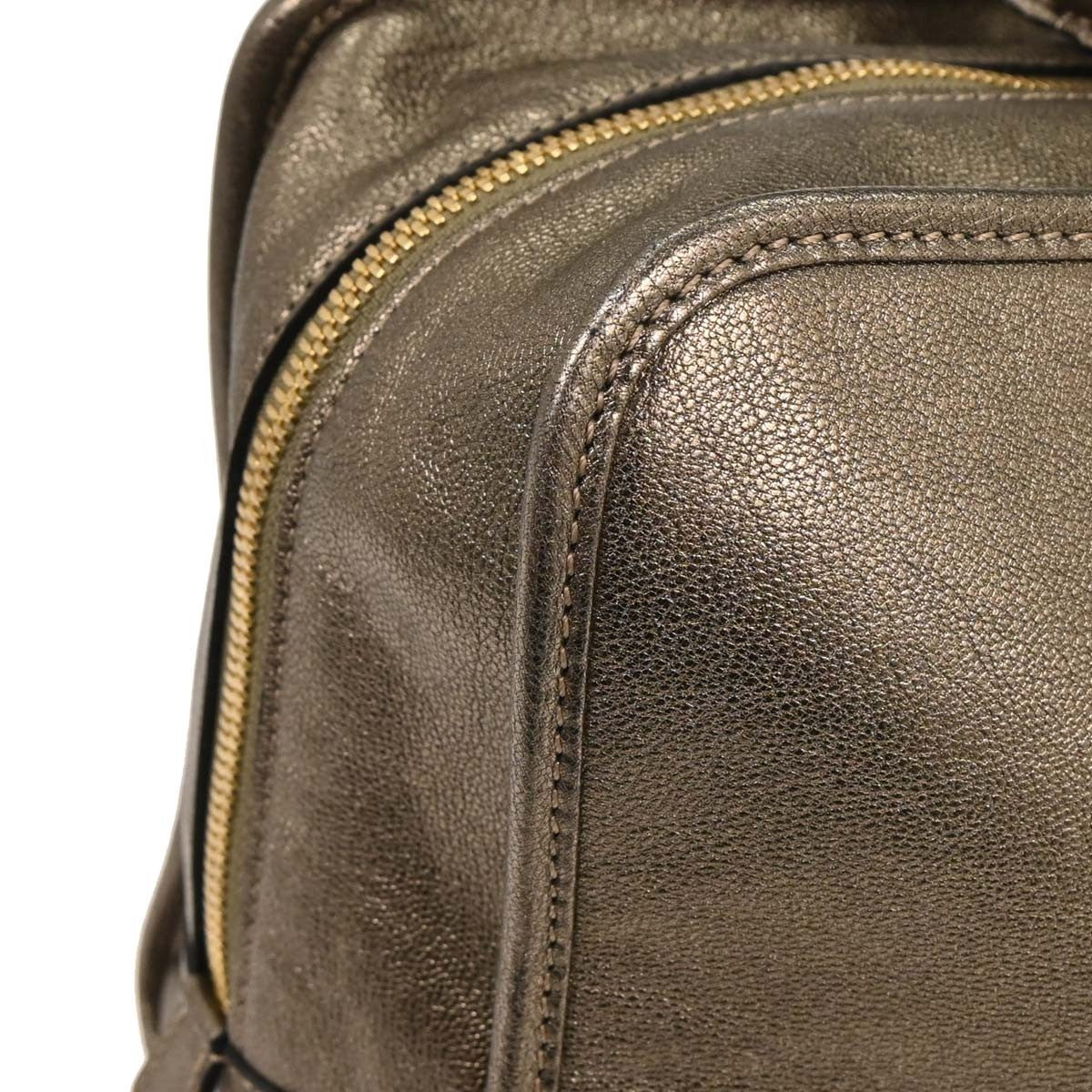 Loewe Amazona Leather Gold Leather Handbag (Pre-Owned)