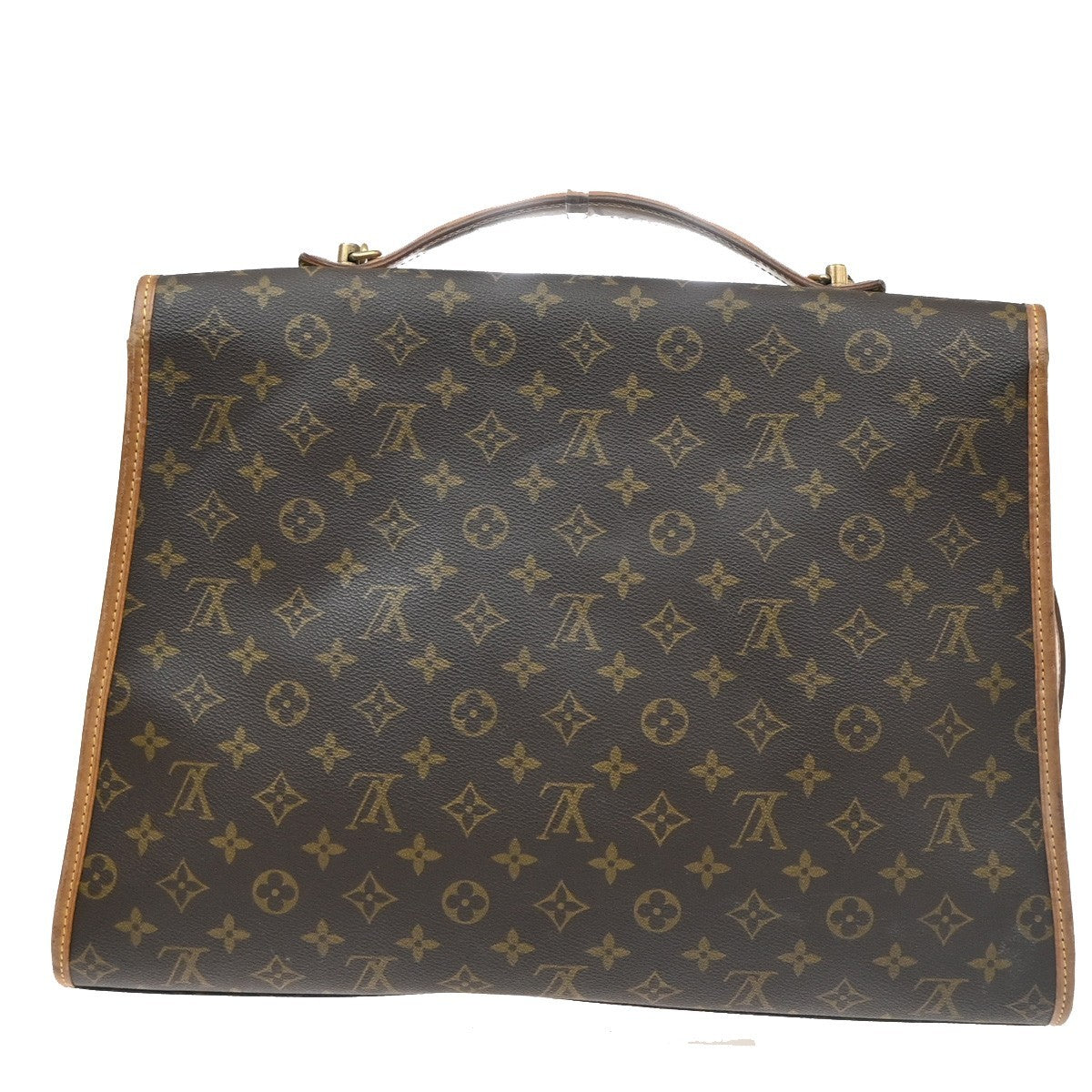 Louis Vuitton Beverly Monogram Canvas Brown Canvas Briefcase Bag (Pre-Owned)