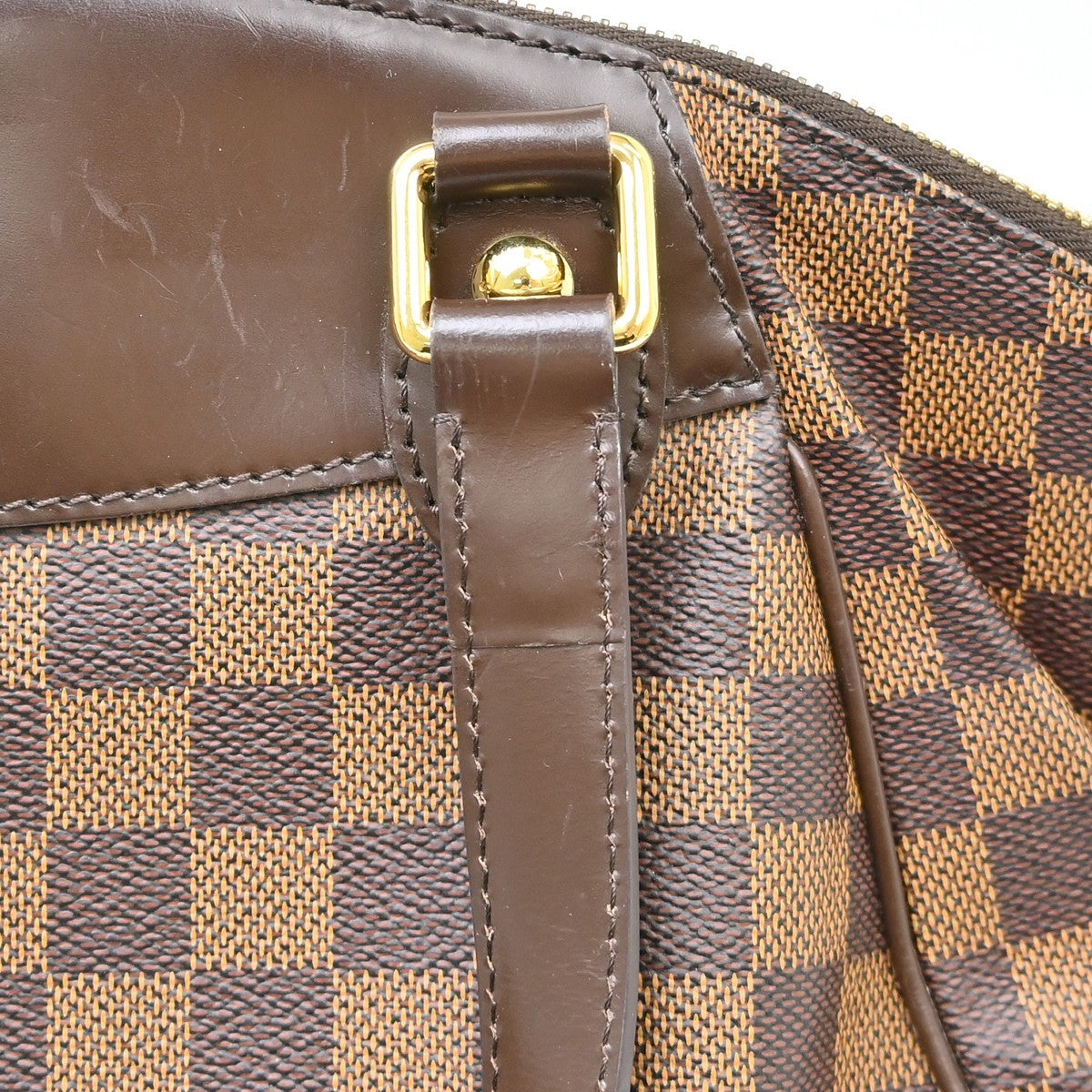 Louis Vuitton Verona Damier Ebene Brown Canvas Tote Bag Bag (Pre-Owned)