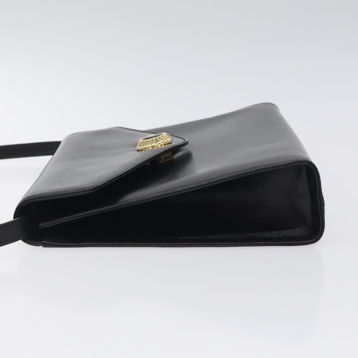 Salvatore Ferragamo Vintage Leather Black Leather Shoulder Bag Bag (Pre-Owned)