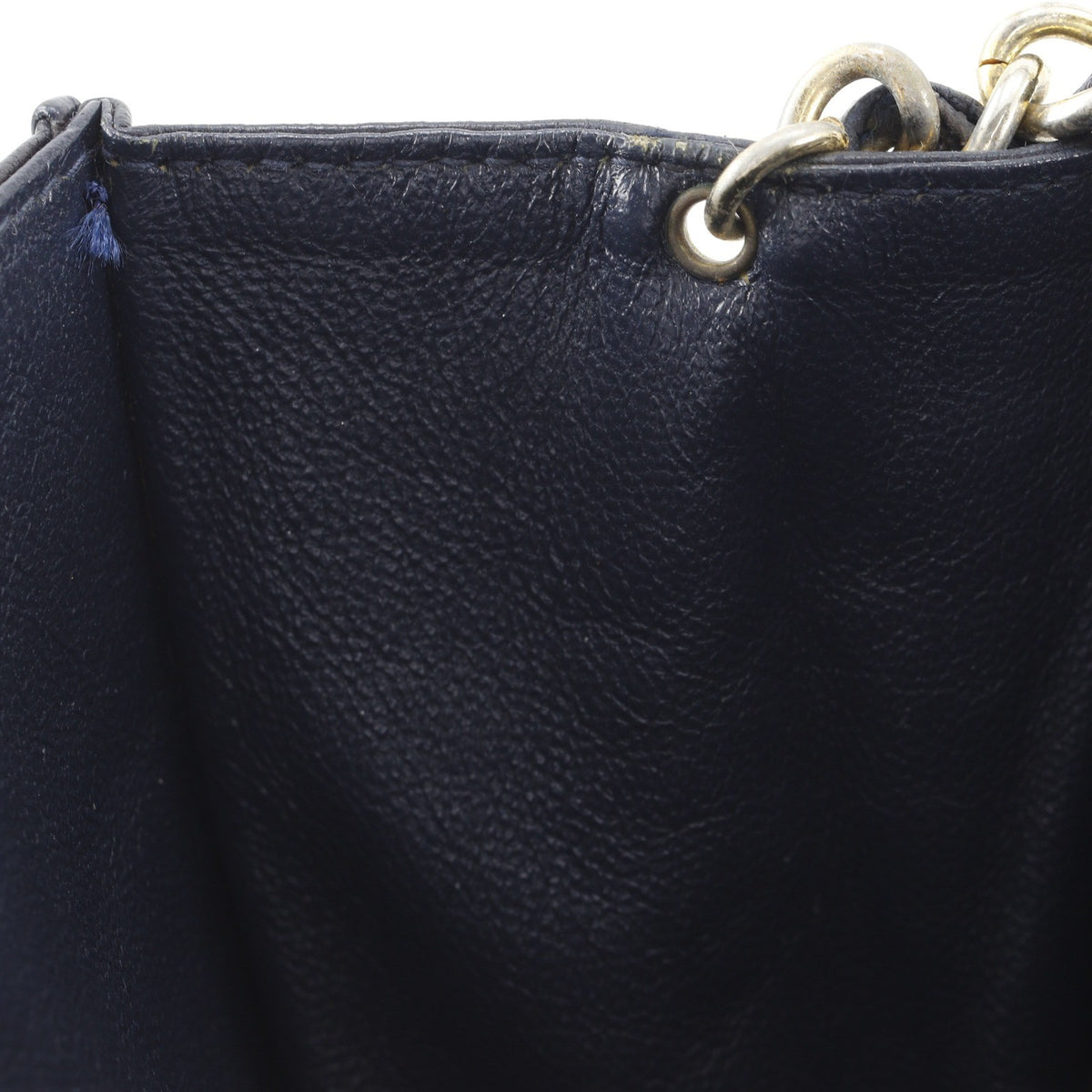 Chanel Vintage Cc Envelope Chain Flap Lambskin Navy Leather Shoulder Bag Bag (Pre-Owned)