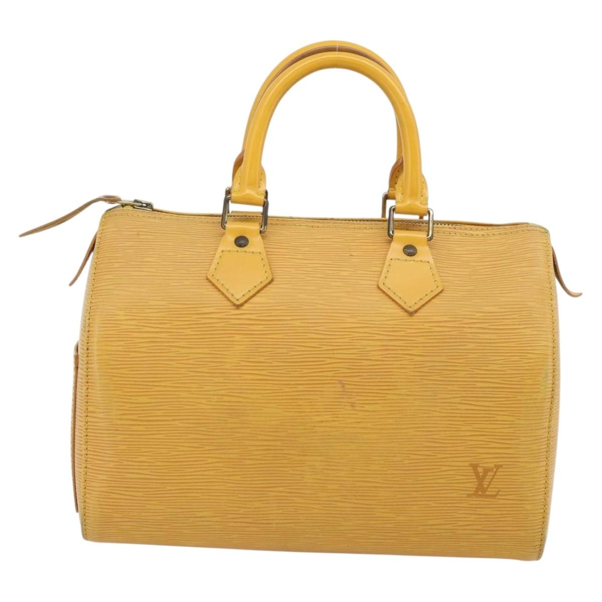 Louis Vuitton Speedy Epi Leather Yellow Leather Handbag (Pre-Owned)