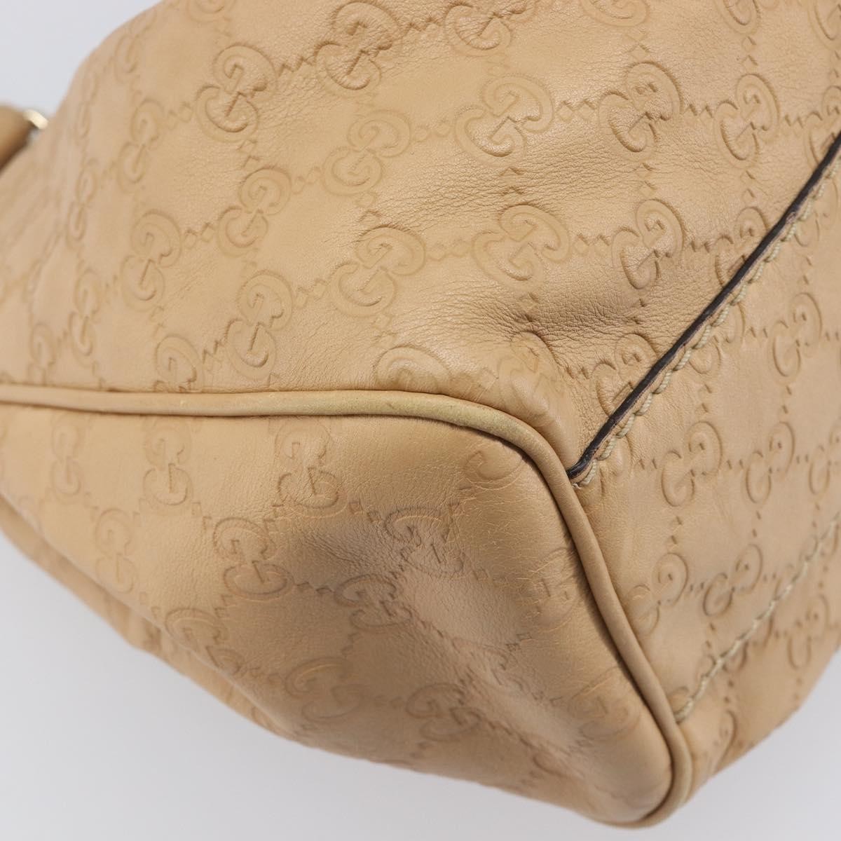 Gucci Sukey Guccissima Leather Beige Leather Tote Bag Bag (Pre-Owned)