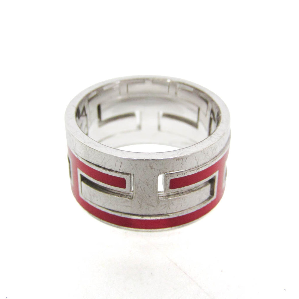 Hermes Move H Ring Silver Silver Sterling_Silver Ring Jewelry (Pre-Owned)