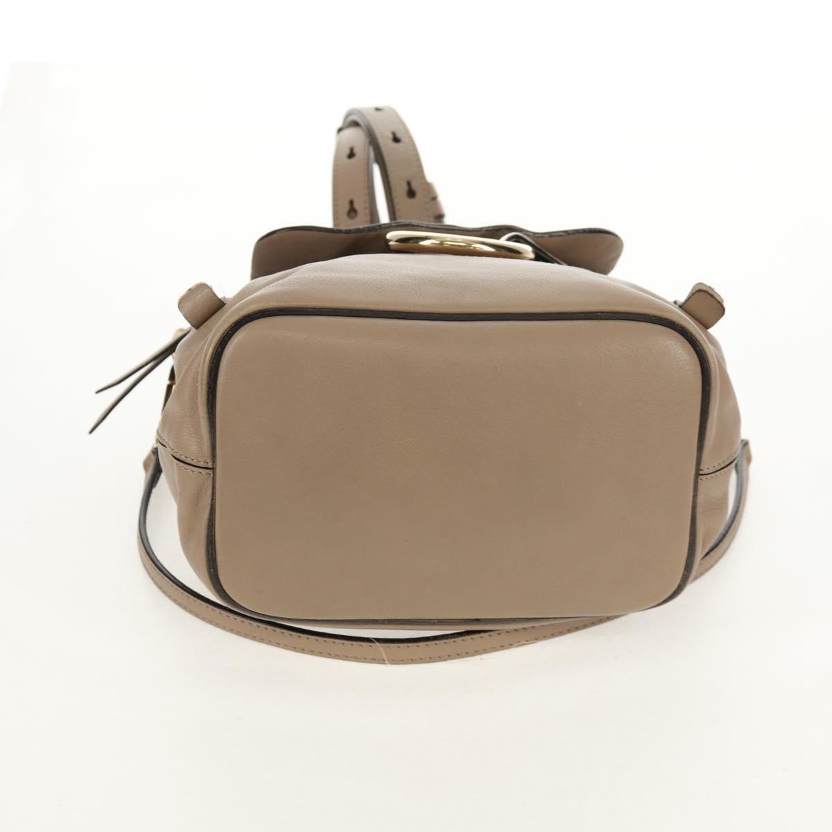 Chloe Faye Leather And Suede Beige Suede Backpack Bag (Pre-Owned)