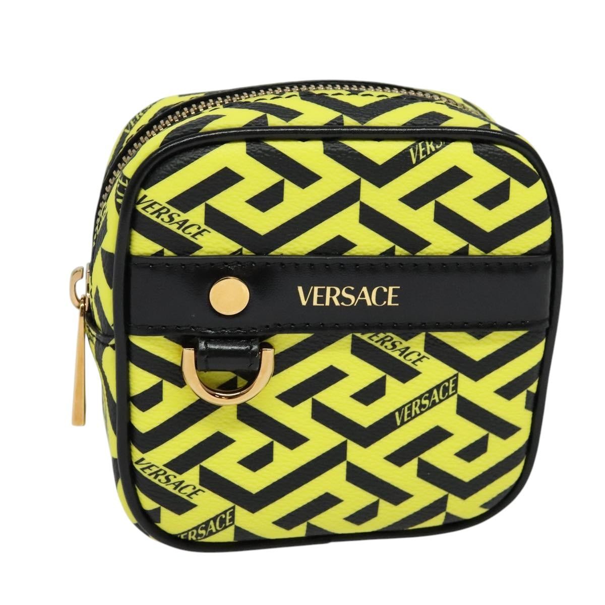 Versace Vintage Clutch Leather Yellow Pvc Clutche & Pouche Bag (Pre-Owned)