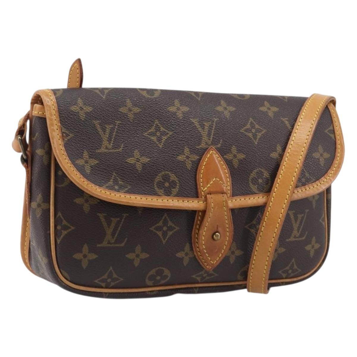 Louis Vuitton Sac Gibeciere Messenger Monogram Canvas Brown Canvas Shoulder Bag Bag (Pre-Owned)