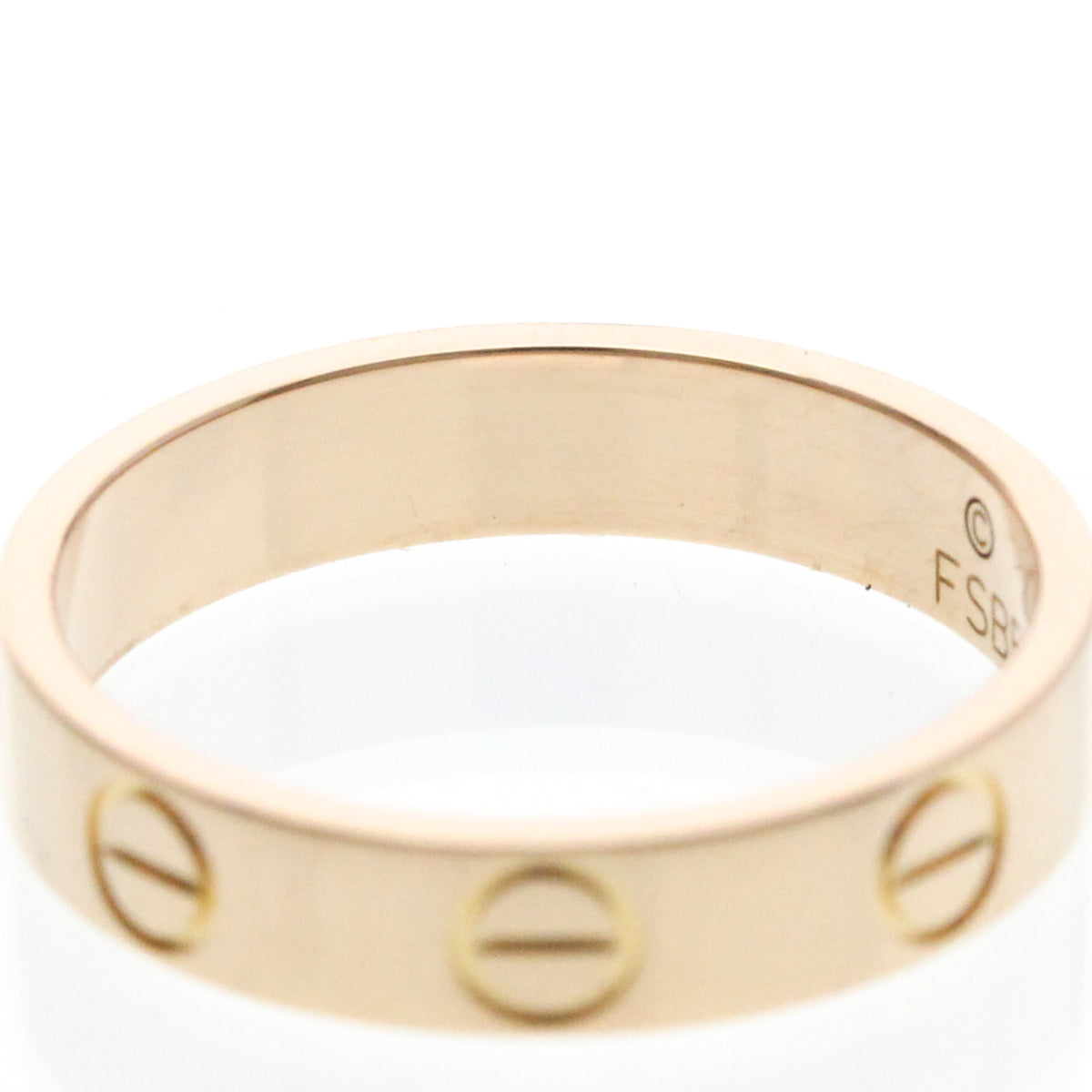 Cartier Love Wedding Band 18K Rose Gold Gold Pink_Gold Ring Jewelry (Pre-Owned)