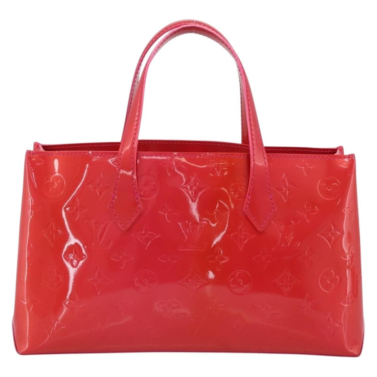 Louis Vuitton Wilshire Monogram Vernis Pink Patent_Leather Tote Bag Bag (Pre-Owned)