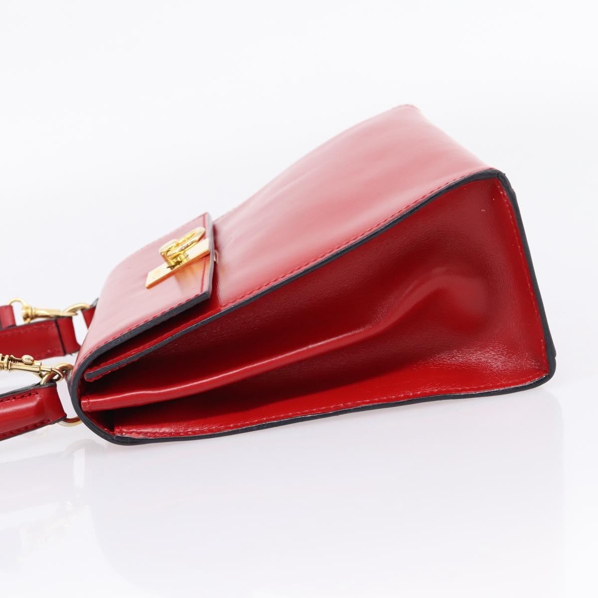Celine Handbag Leather Red Leather Handbag (Pre-Owned)