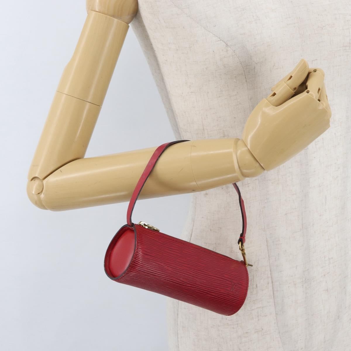 Louis Vuitton Soufflot Pochette Epi Leather Red Leather Clutche & Pouche Bag (Pre-Owned)