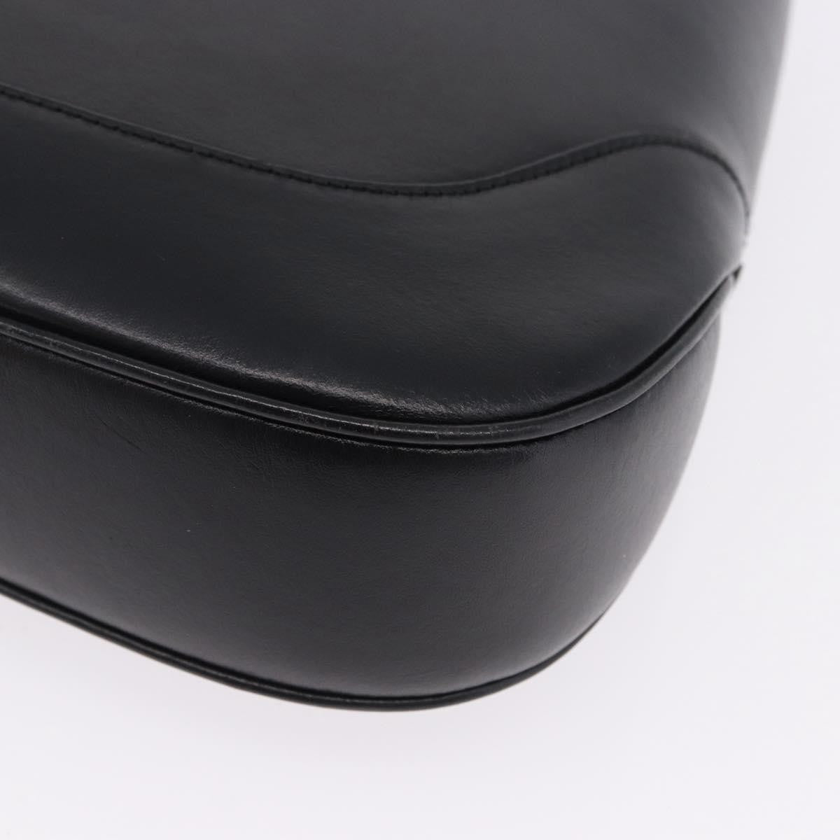 Gucci Jackie O Bouvier Hobo Leather Black Leather Shoulder Bag Bag (Pre-Owned)