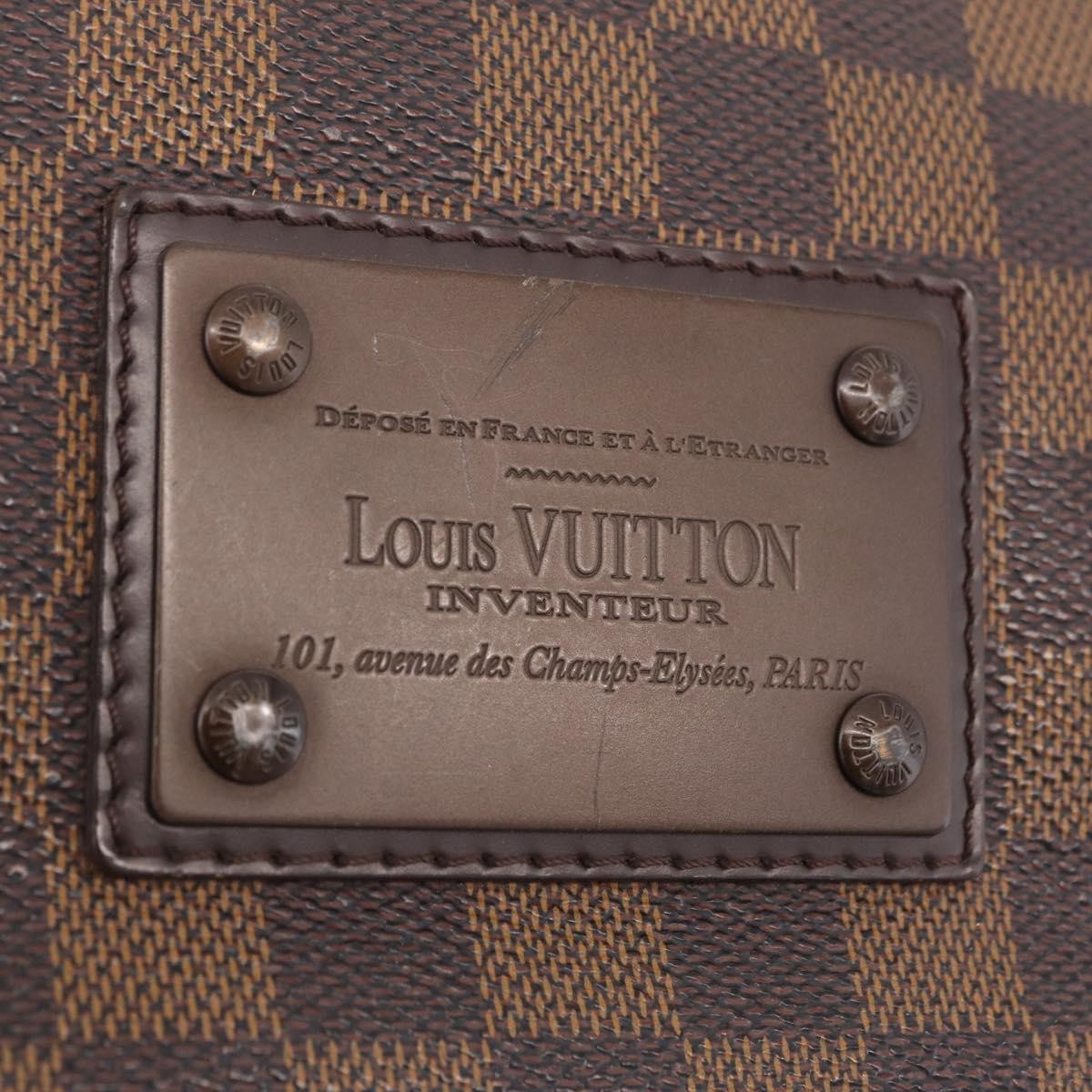 Louis Vuitton Brooklyn Damier Brown Canvas Shoulder Bag Bag (Pre-Owned)