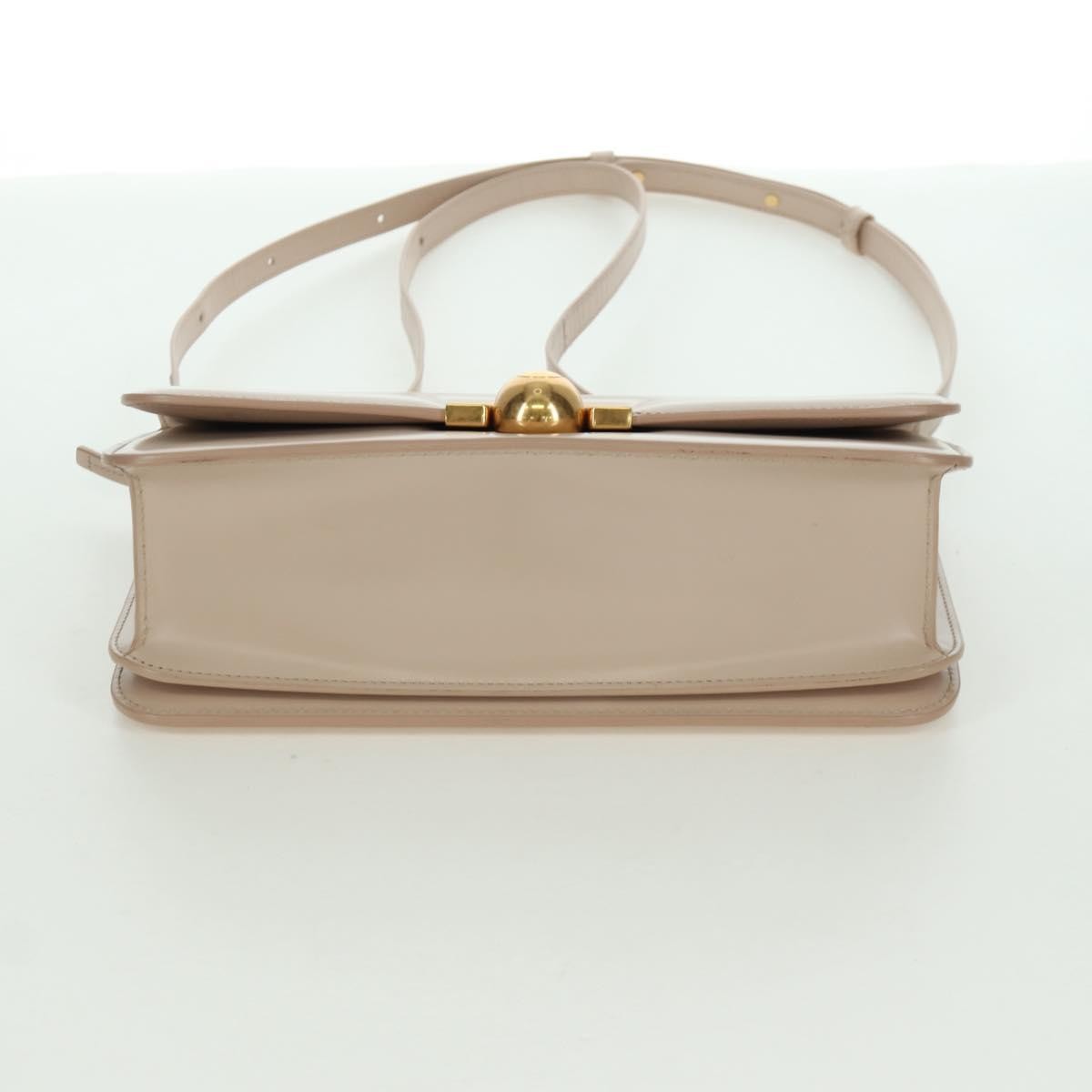 Bottega Veneta Bv Classic Textured Calfskin Beige Leather Handbag (Pre-Owned)