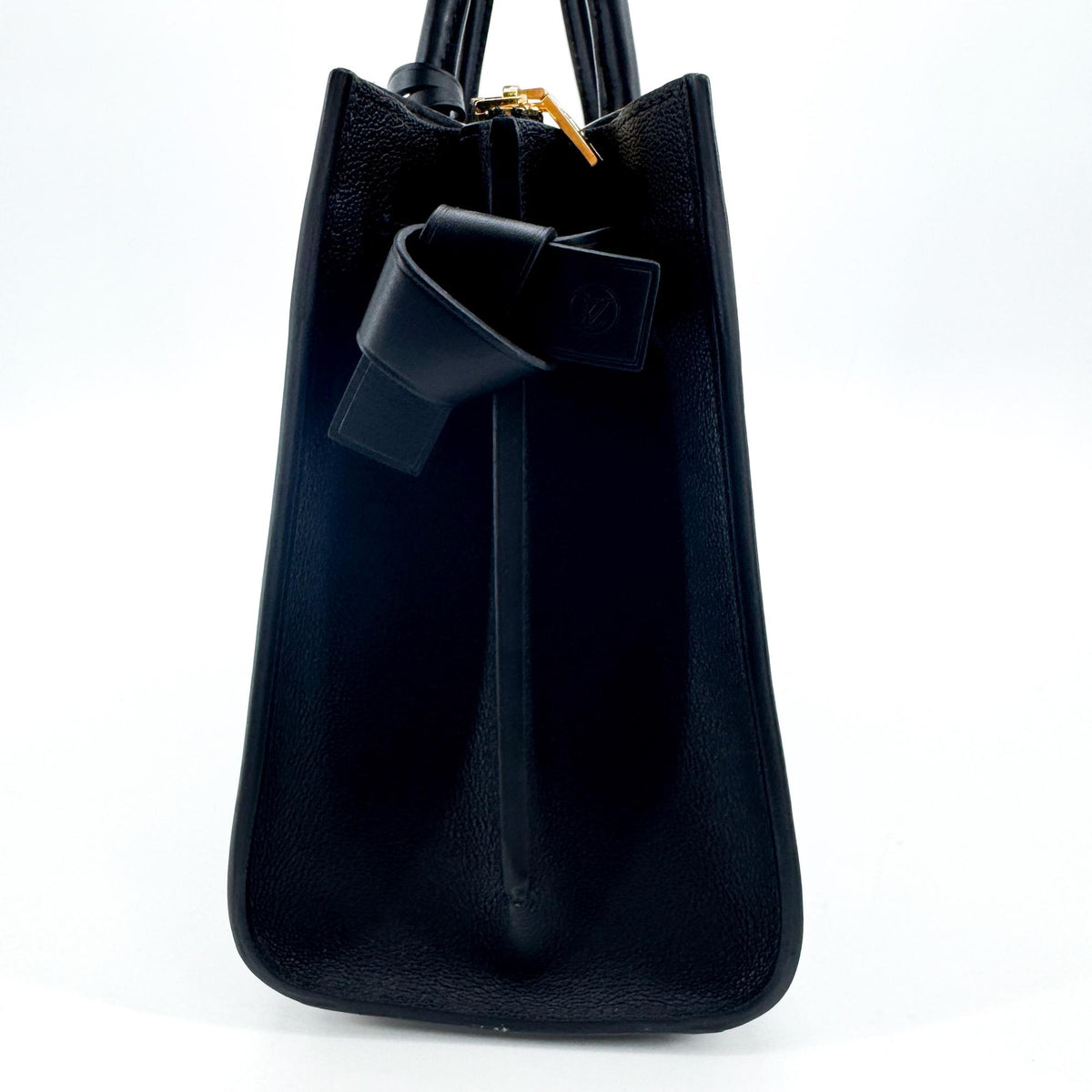 Louis Vuitton Very Monogram Leather Black Leather Tote Bag Bag (Pre-Owned)