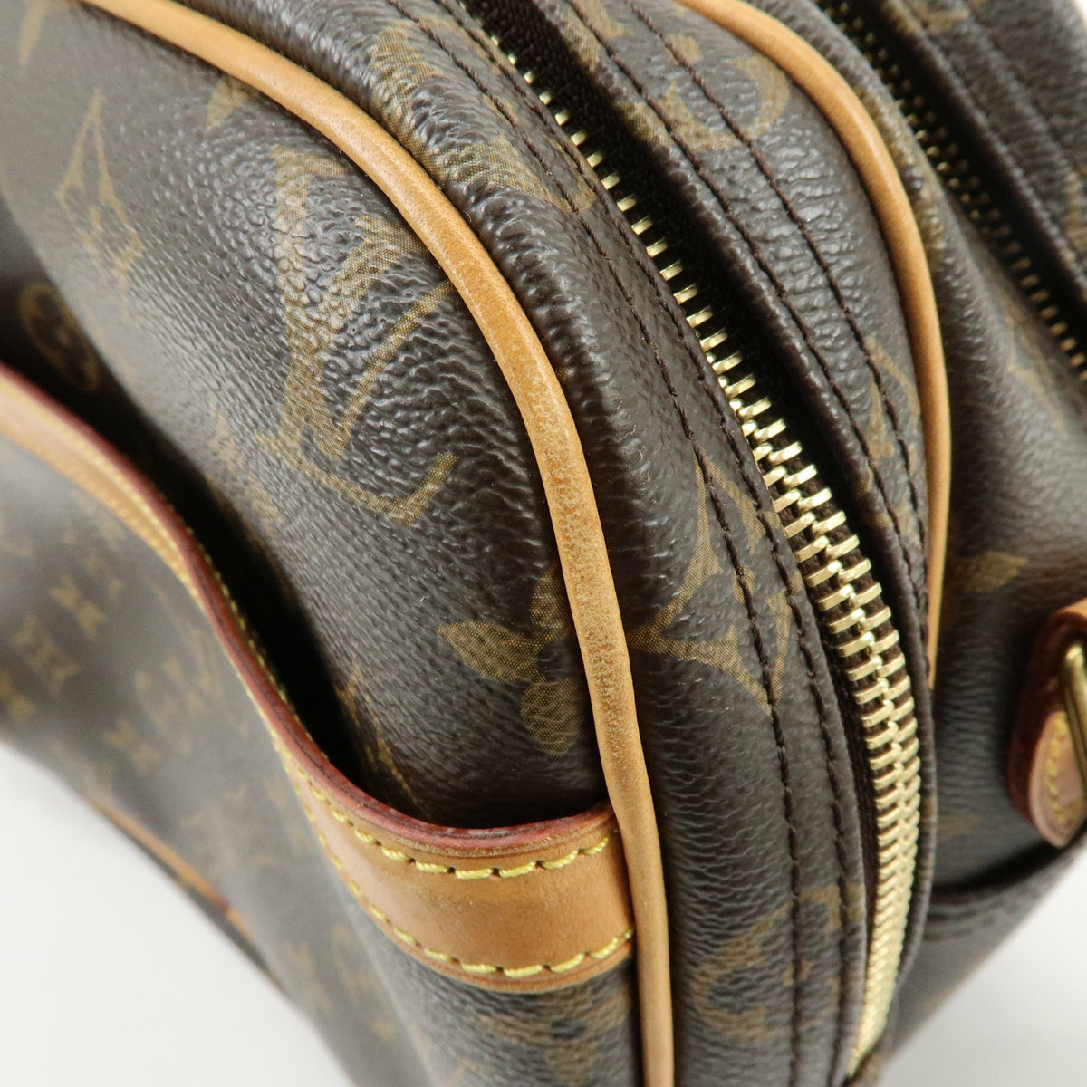 Louis Vuitton Reporter Monogram Canvas Brown Canvas Shoulder Bag Bag (Pre-Owned)