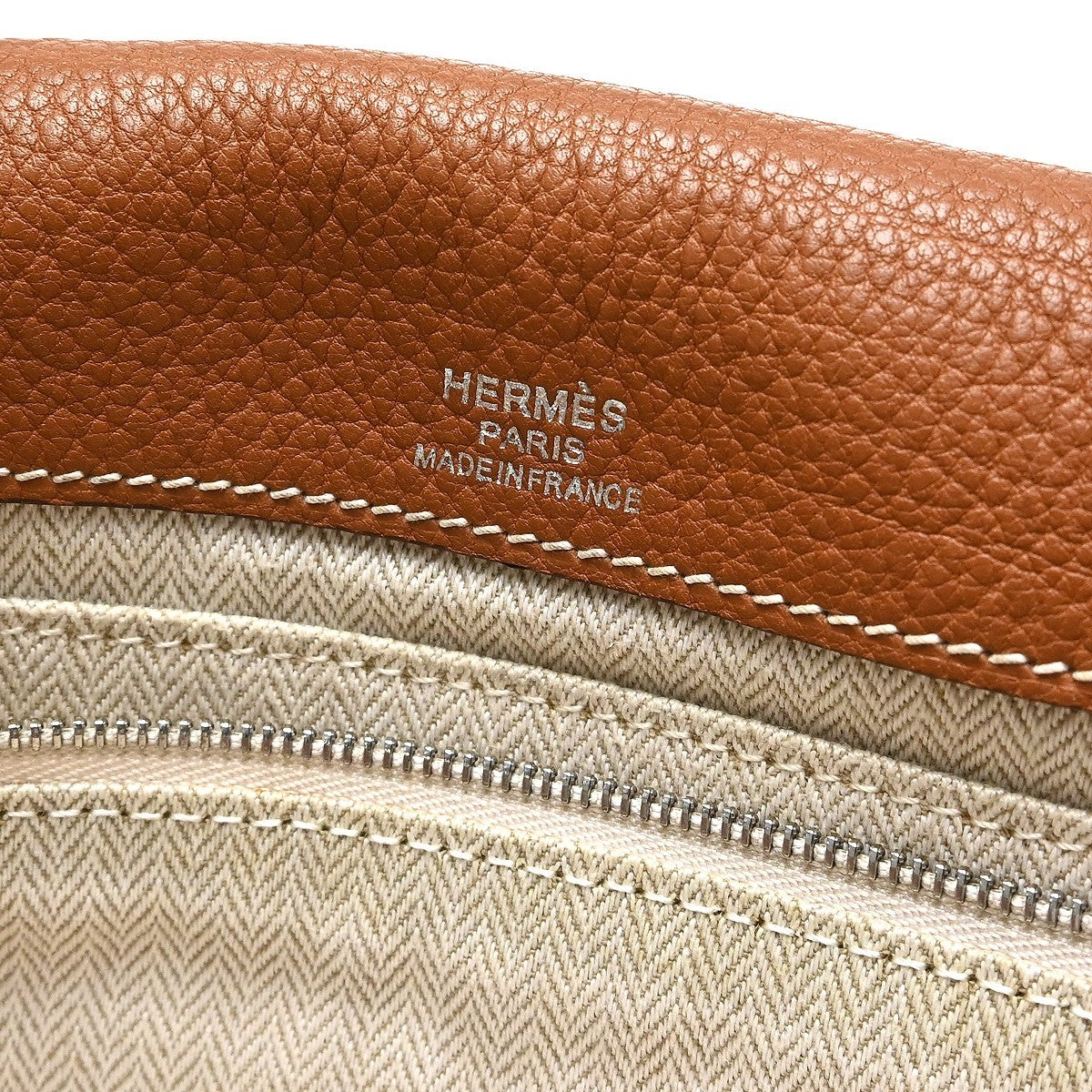 Hermes Barda Messenger Clemence Brown Leather Shoulder Bag Bag (Pre-Owned)
