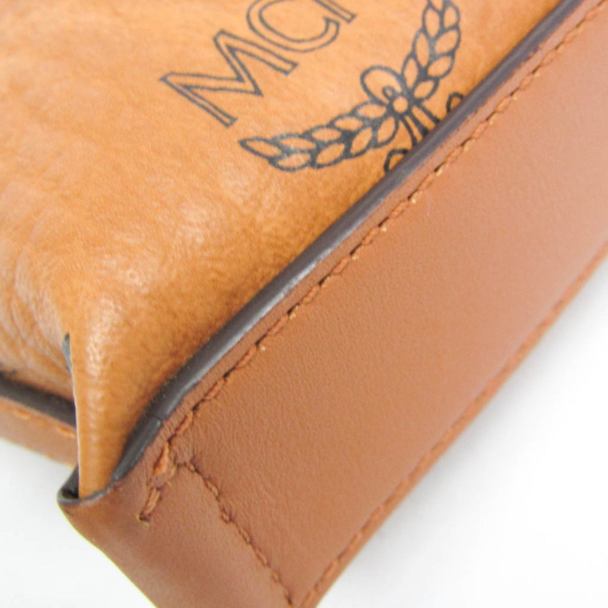 MCM Visetos Leather Brown Leather Handbag (Pre-Owned)