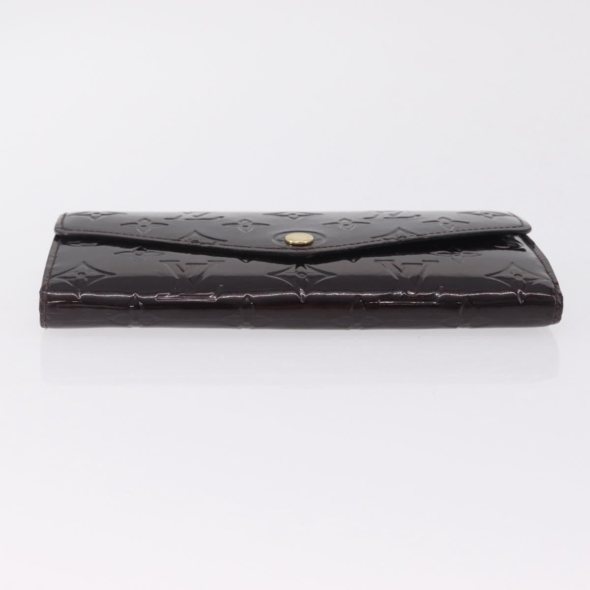 Louis Vuitton Sarah Wallet Nm Monogram Vernis Burgundy Patent_Leather Wallets Accessory (Pre-Owned)