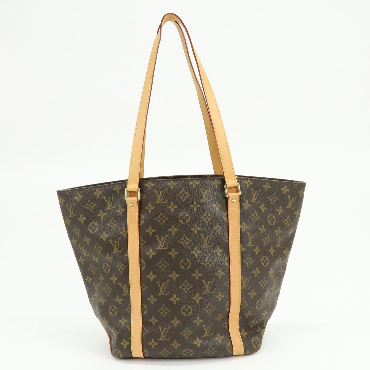 Louis Vuitton Shopping Sac Monogram Canvas Brown Canvas Handbag (Pre-Owned)