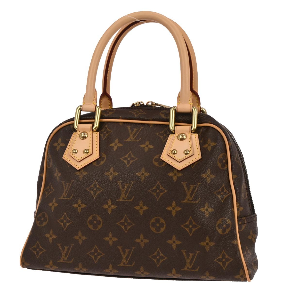 Louis Vuitton Manhattan Monogram Canvas Brown Canvas Handbag (Pre-Owned)
