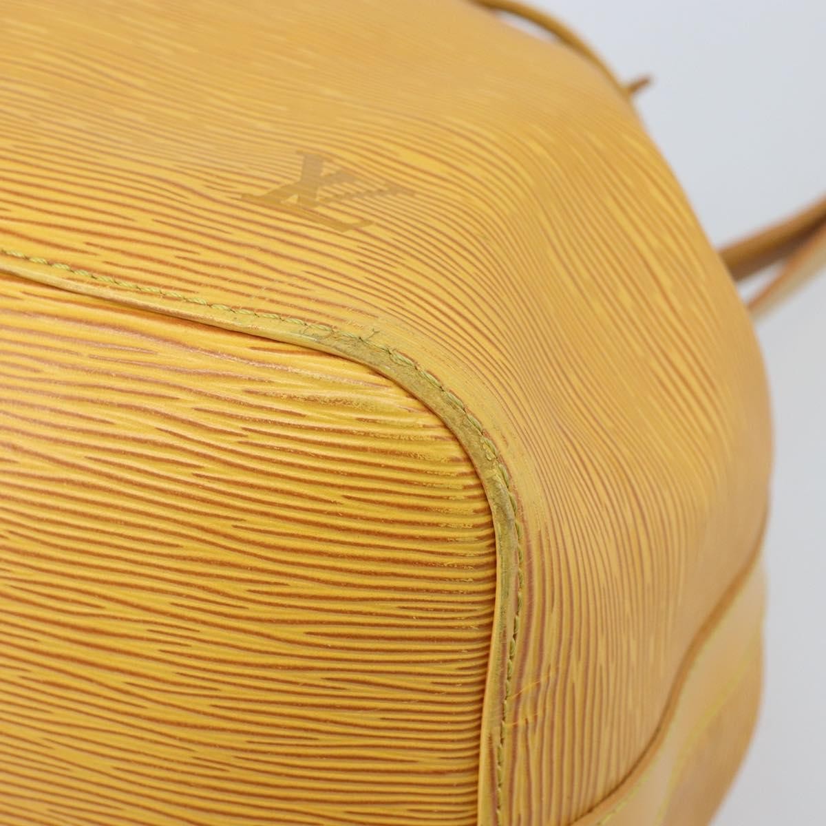 Louis Vuitton Petit Noe Epi Leather Yellow Leather Shoulder Bag Bag (Pre-Owned)