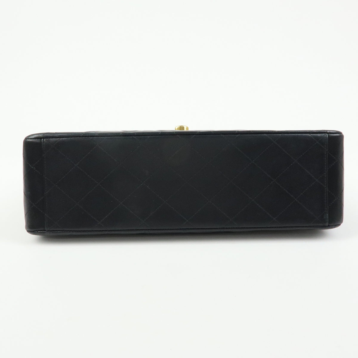 Chanel Vintage Timeless Cc Flap Quilted Lambskin Black Leather Handbag (Pre-Owned)