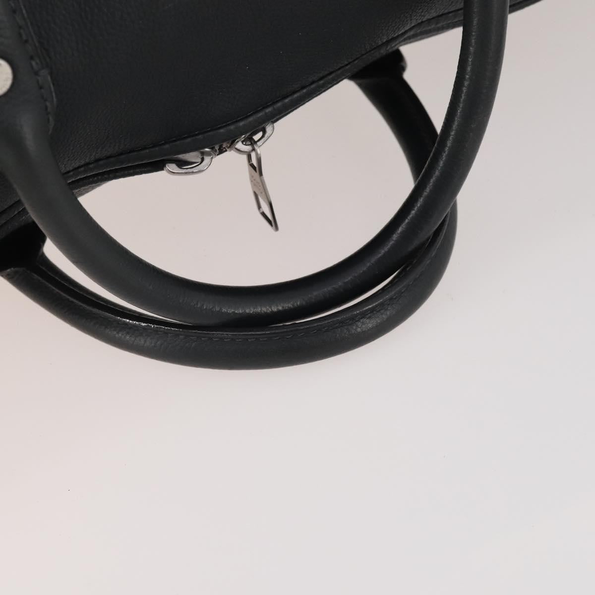Louis Vuitton Aerogram Keepall Bandouliere Leather Black Leather Travel Bag Bag (Pre-Owned)