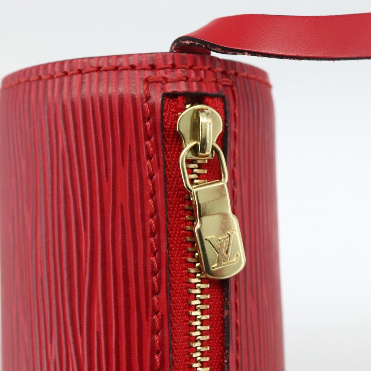Louis Vuitton Soufflot Pochette Epi Leather Red Leather Clutche & Pouche Bag (Pre-Owned)