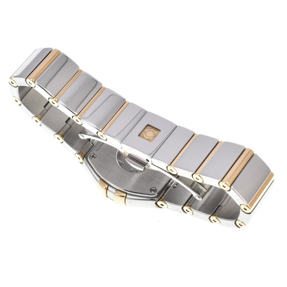 Omega Constellation Quartz Stainless Steel And Yellow Gold With Diamond Bezel And Markers And Mother Of Pearl Watch (Pre-Owned)