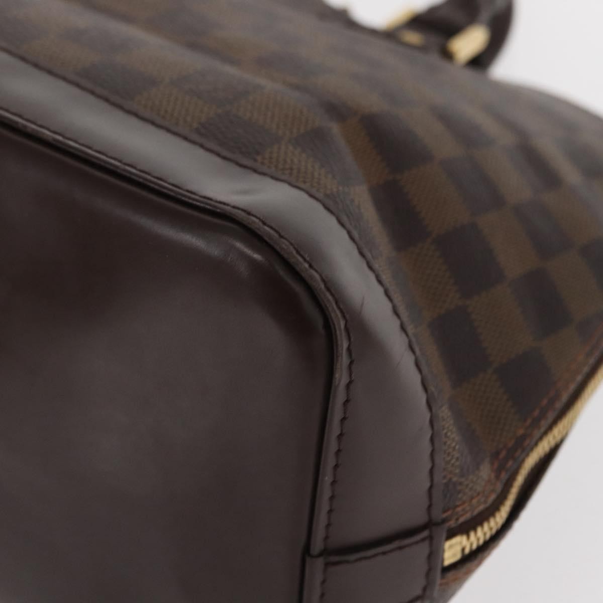Louis Vuitton Alma Damier Brown Canvas Handbag (Pre-Owned)