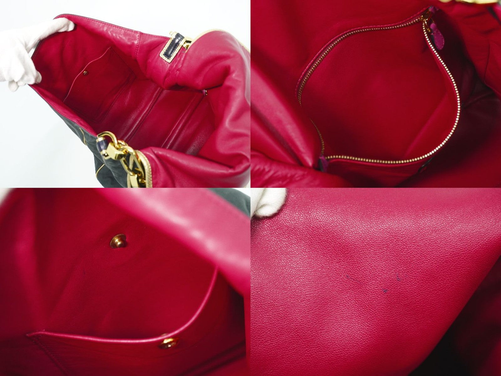 Loewe Anagram Suede Black Suede Shoulder Bag Bag (Pre-Owned)