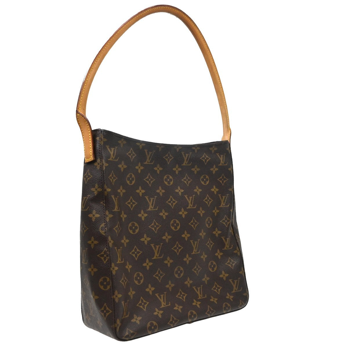 Louis Vuitton Looping Monogram Canvas Brown Canvas Handbag (Pre-Owned)