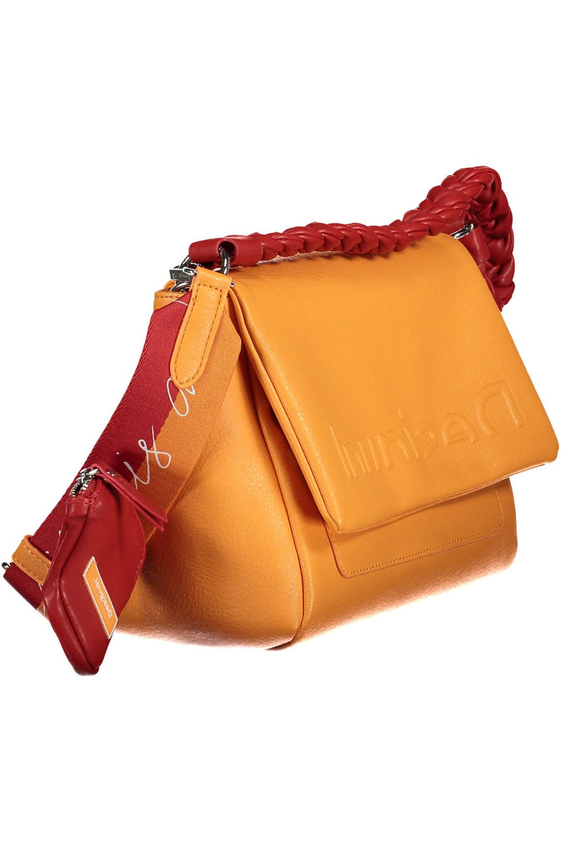 Desigual Chic Orange Polyurethane Crossbody Women's Bag