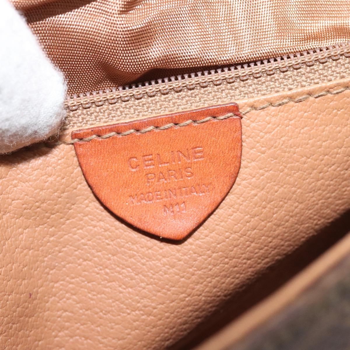 Celine Macadam Shoulder Canvas Brown Canvas Shoulder Bag Bag (Pre-Owned)
