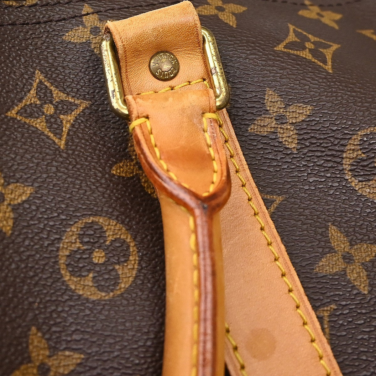 Louis Vuitton Keepall Bandouliere Monogram Canvas Brown Canvas Travel Bag Bag (Pre-Owned)