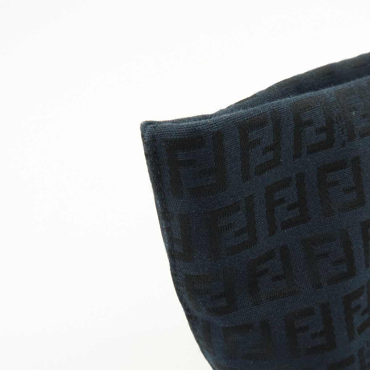 Fendi Superstar Zucchino Canvas Black Canvas Tote Bag Bag (Pre-Owned)