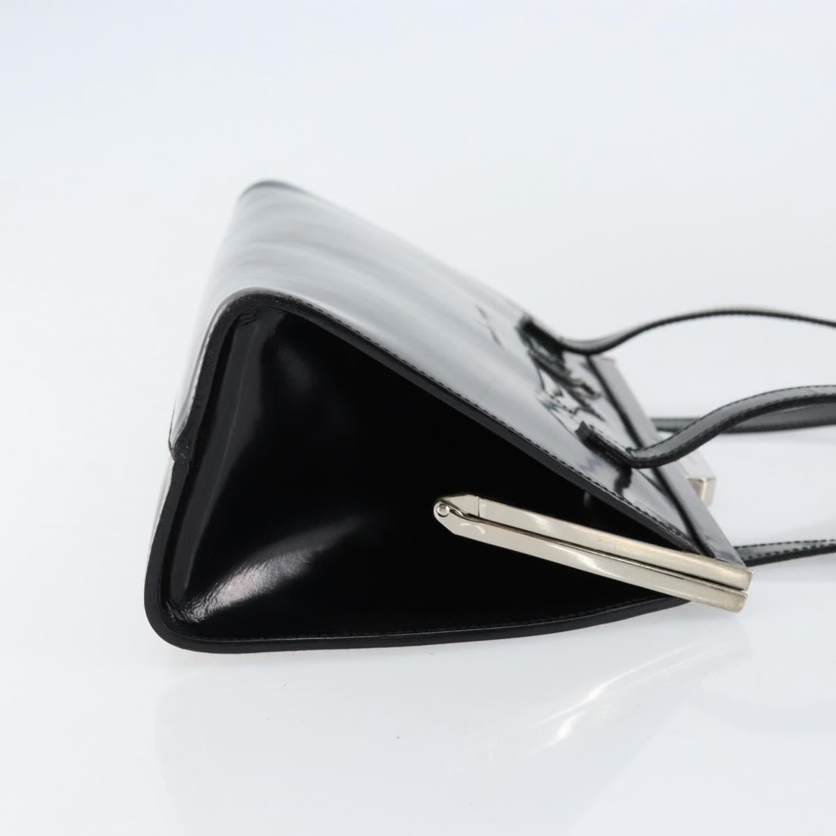 Salvatore Ferragamo Vintage Patent Leather Black Patent_Leather Tote Bag Bag (Pre-Owned)