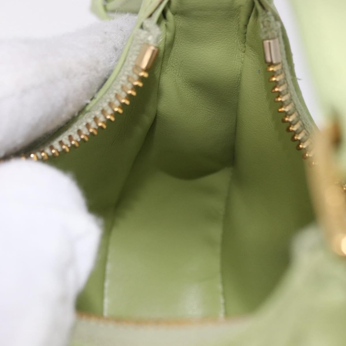 Celine Ava Leather Green Leather Handbag (Pre-Owned)