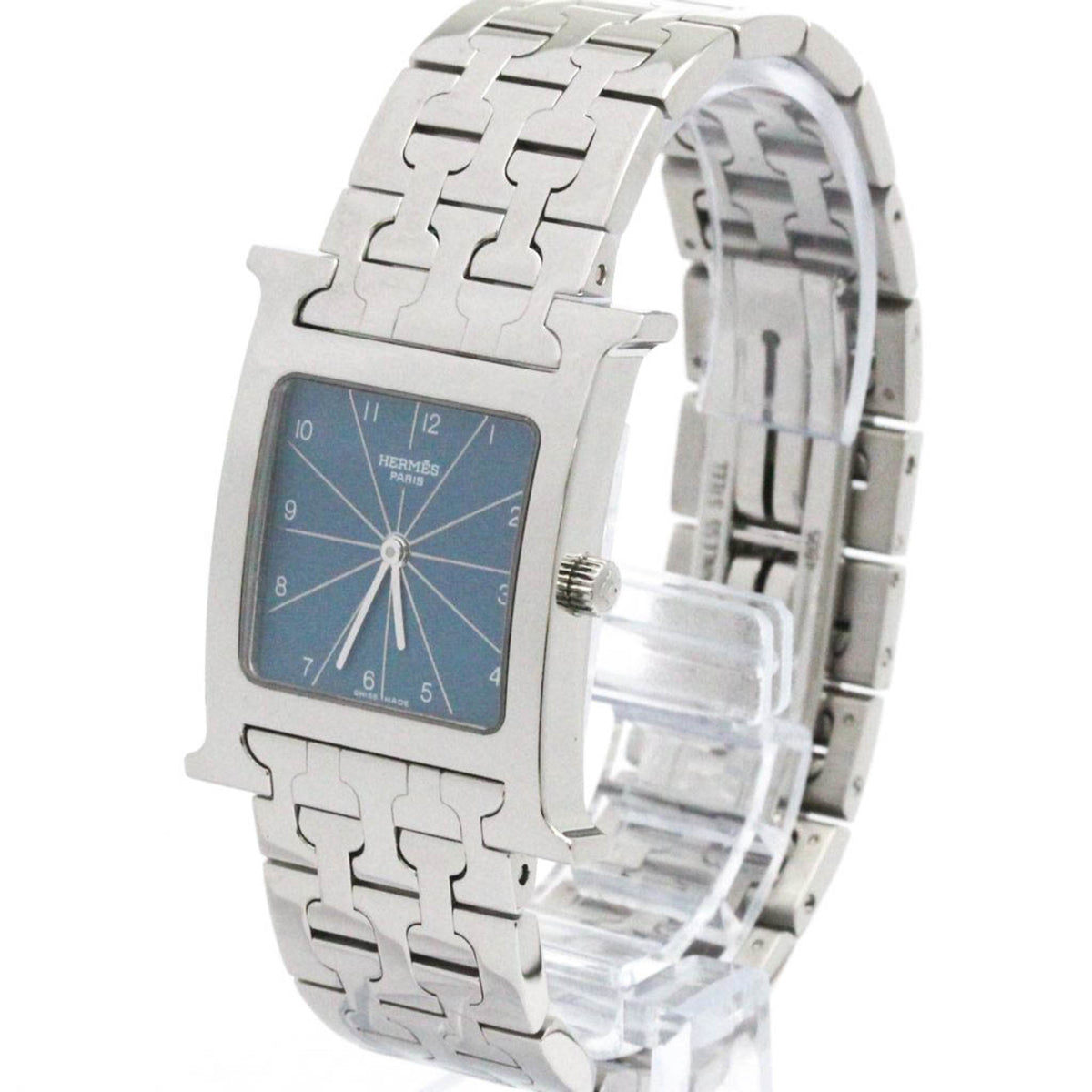 Hermes Heure H Quartz Stainless Steel Watch (Pre-Owned)