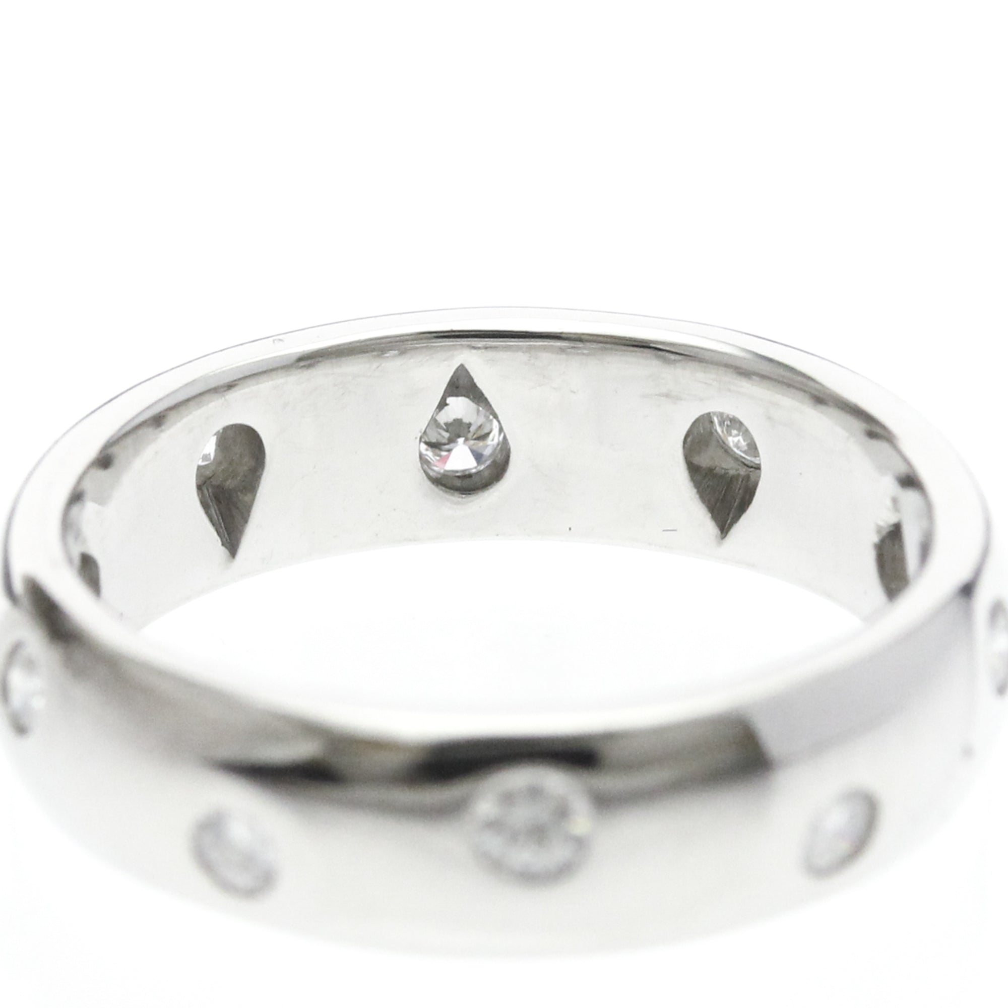 Tiffany & Co. Dots 950 Platinum Silver Platinum Ring Jewelry (Pre-Owned)