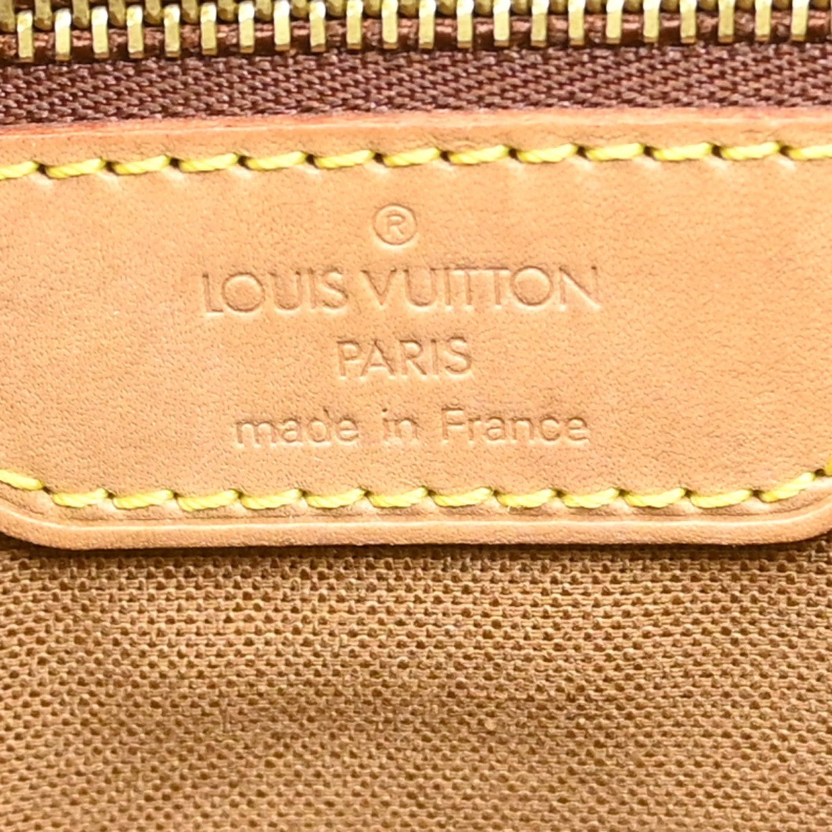 Louis Vuitton Cabas Mezzo Monogram Canvas Brown Canvas Tote Bag Bag (Pre-Owned)