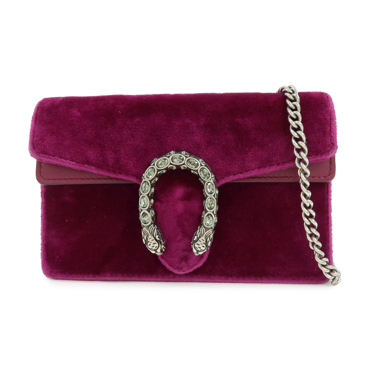 Gucci Dionysus Velvet Purple Velvet Handbag (Pre-Owned)
