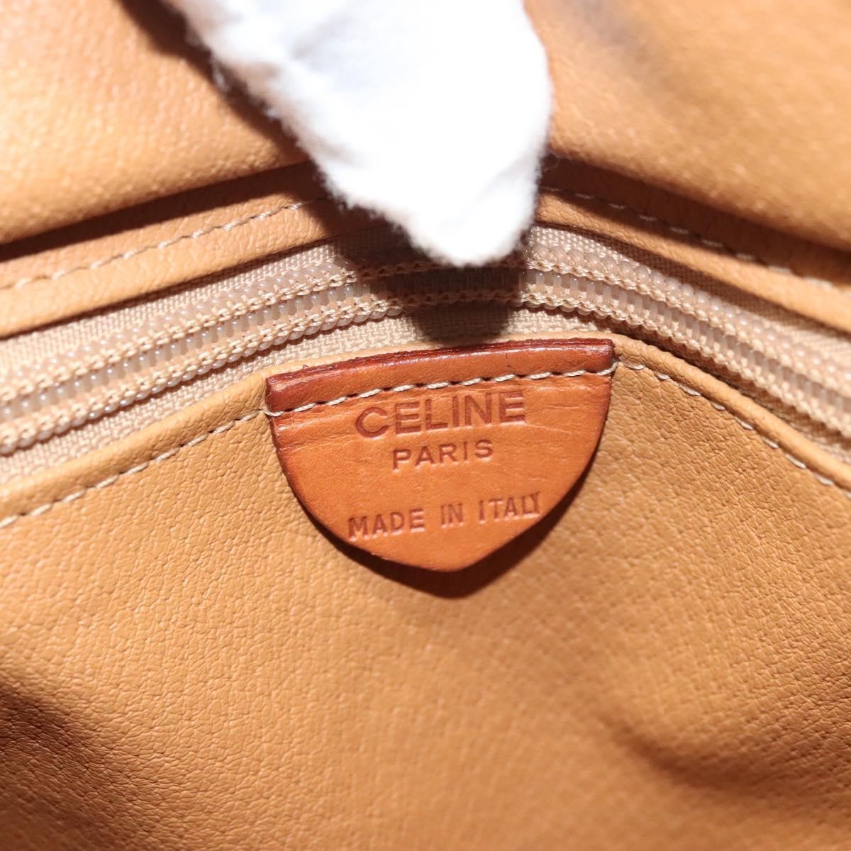Celine Macadam Macadam With Leather Brown Canvas Handbag (Pre-Owned)